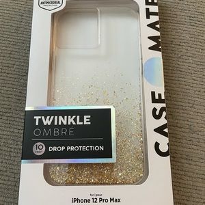 Brand new iPhone 12 Pro Max Casemate in Twinkle Ombre Gold.